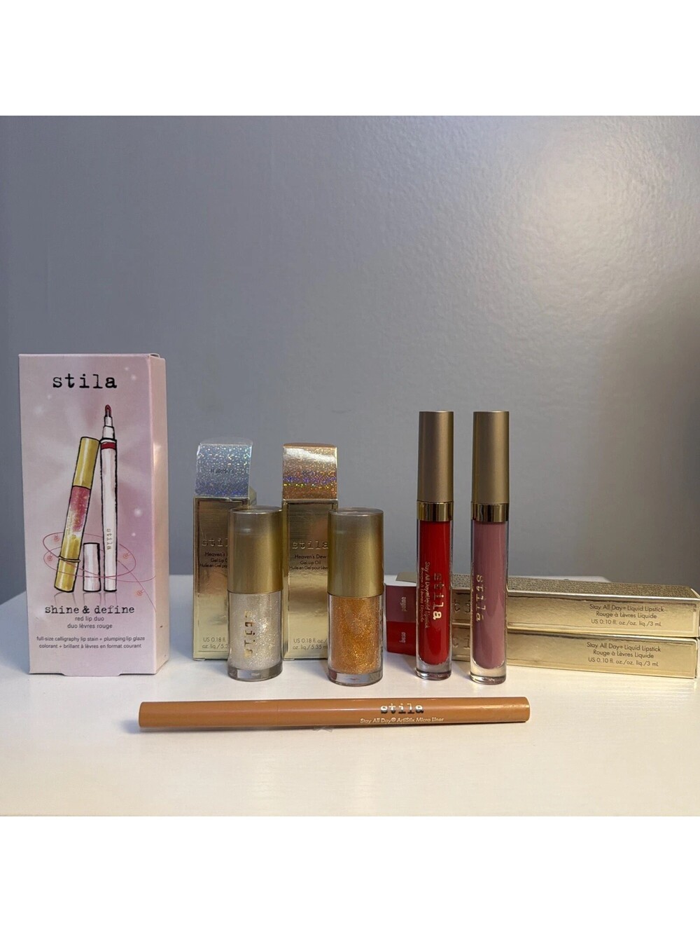 Stila bundle! 6 Items! New! Lip Oil, Stila Duo, Liquid Lipstick & More!